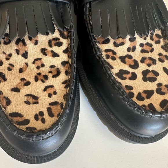 Doc Martens Adrian Snaffle Leopard Vegan Loafers - Picture 3 of 8